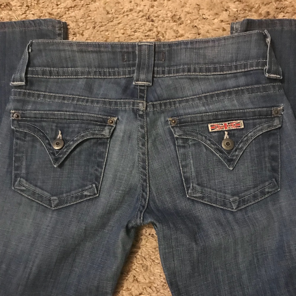Hudson Signature Bootcut Flap Pockets Jeans Sz 26